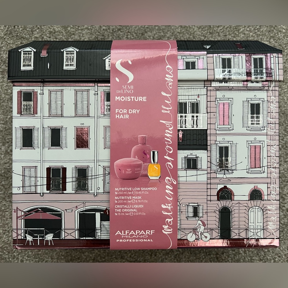 Alfaparf Milano Semi Di Lino Moisture Hair Care Set